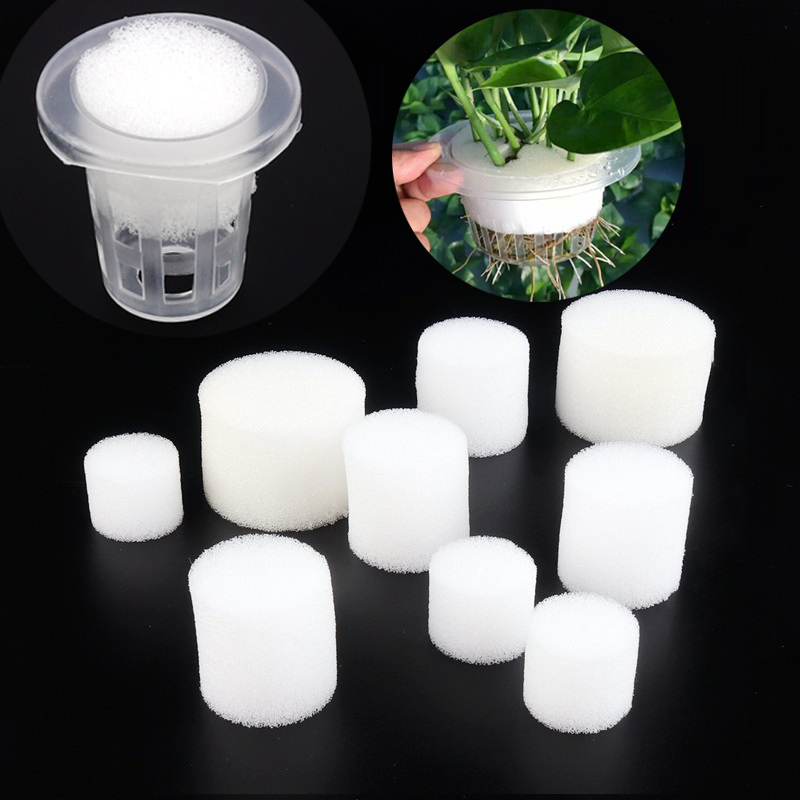 Net Pot 3 Inch - 50 adet beyaz örgü fincan sünger
