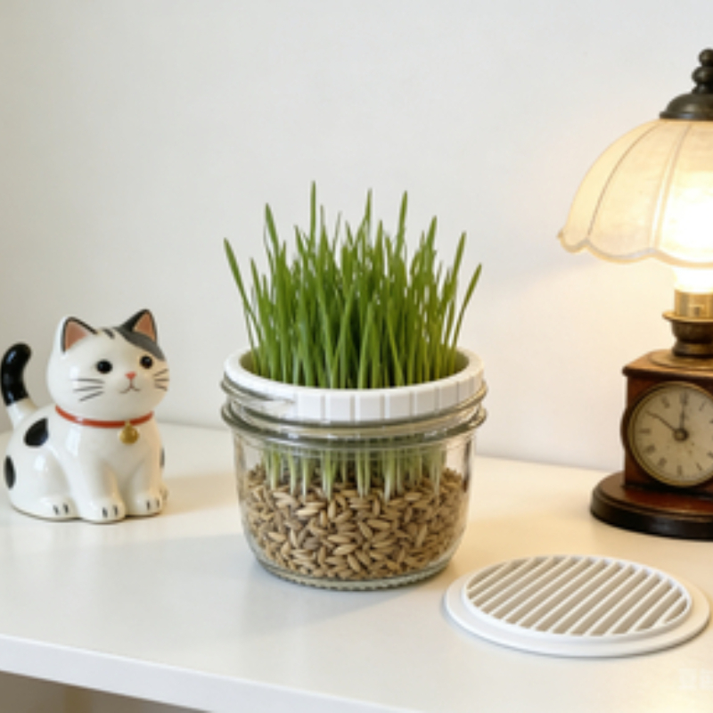 Minimalist Beyaz Kedi Çimi Yet - Net Pot 3 Inch incelemesi ve fiyatı