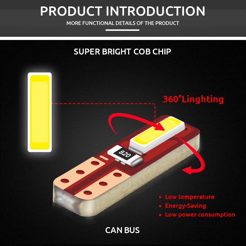 10 adet T5 Led Ampul Canbus W3 - Grow Light T5 incelemesi ve fiyatı